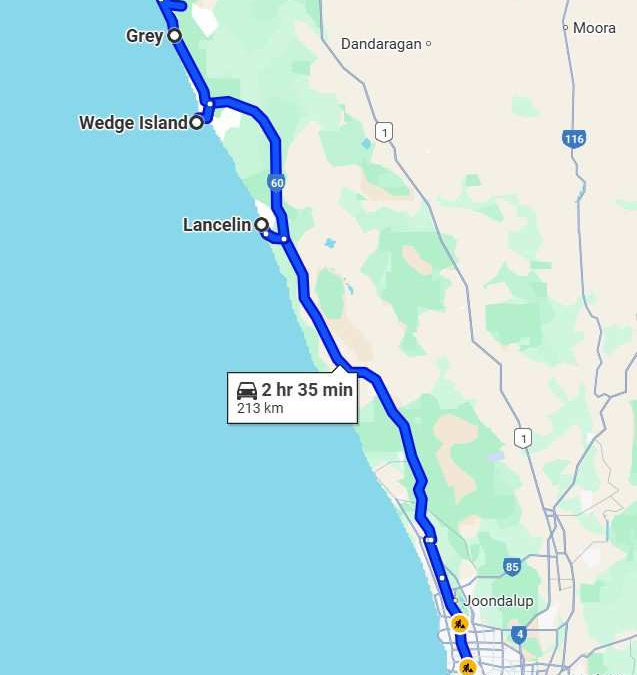 Trip 1 – Lancelin to Cervantes